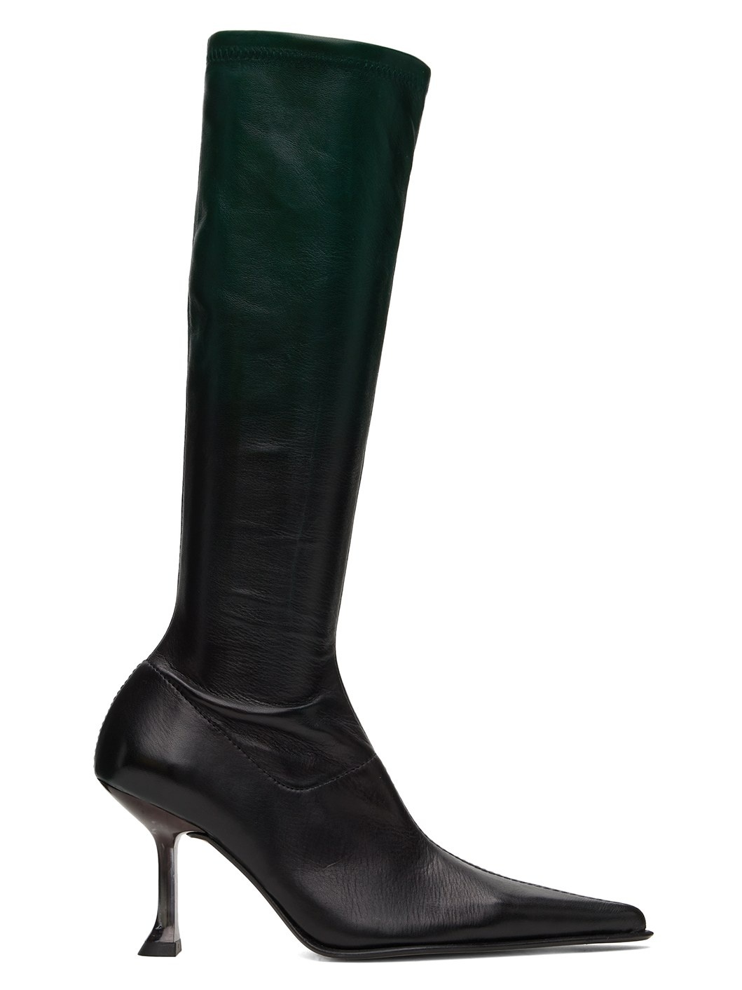 Green & Black Carlita Tall Boots - 1