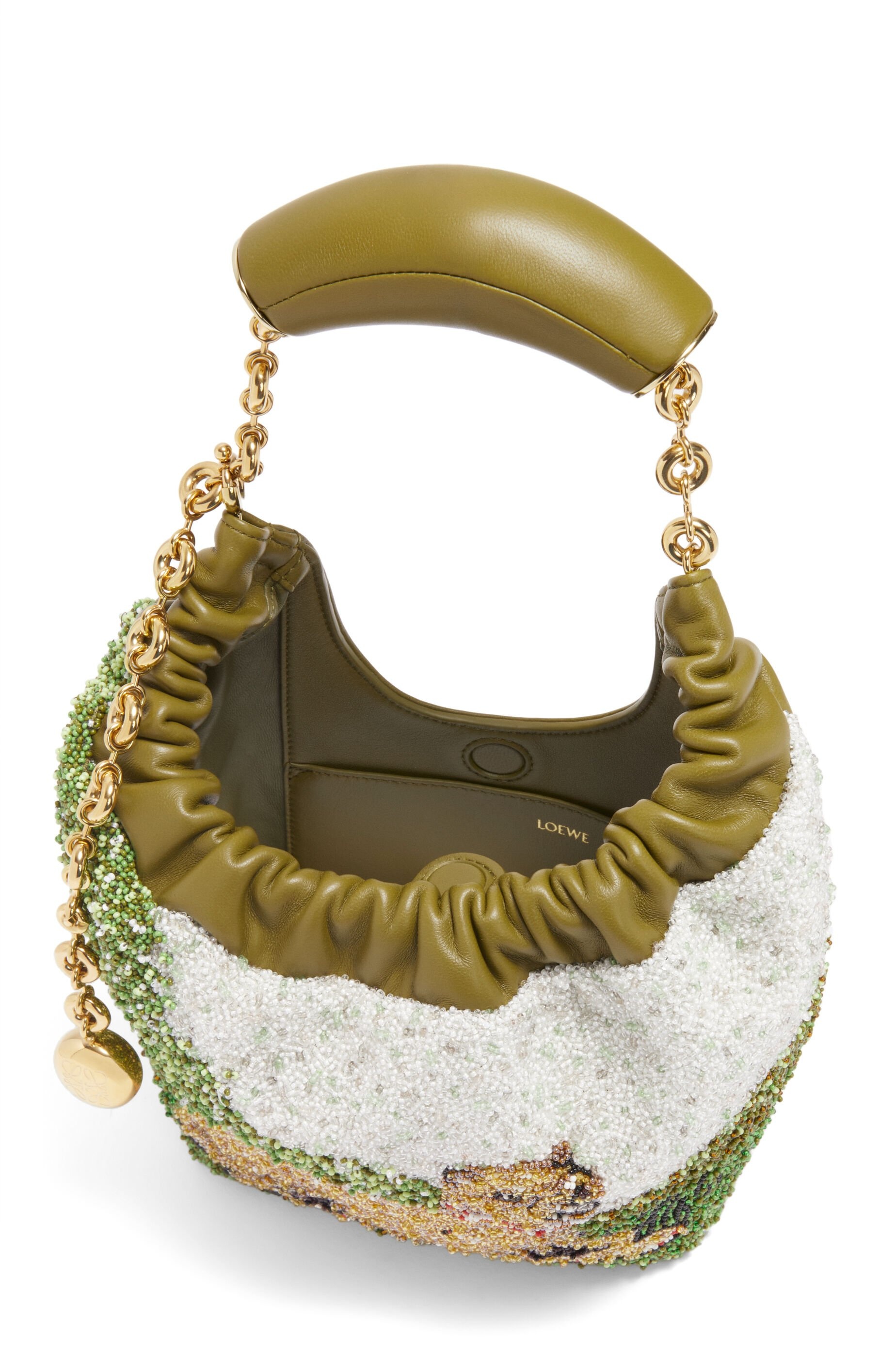 Mini Squeeze bag in beaded leather - 8