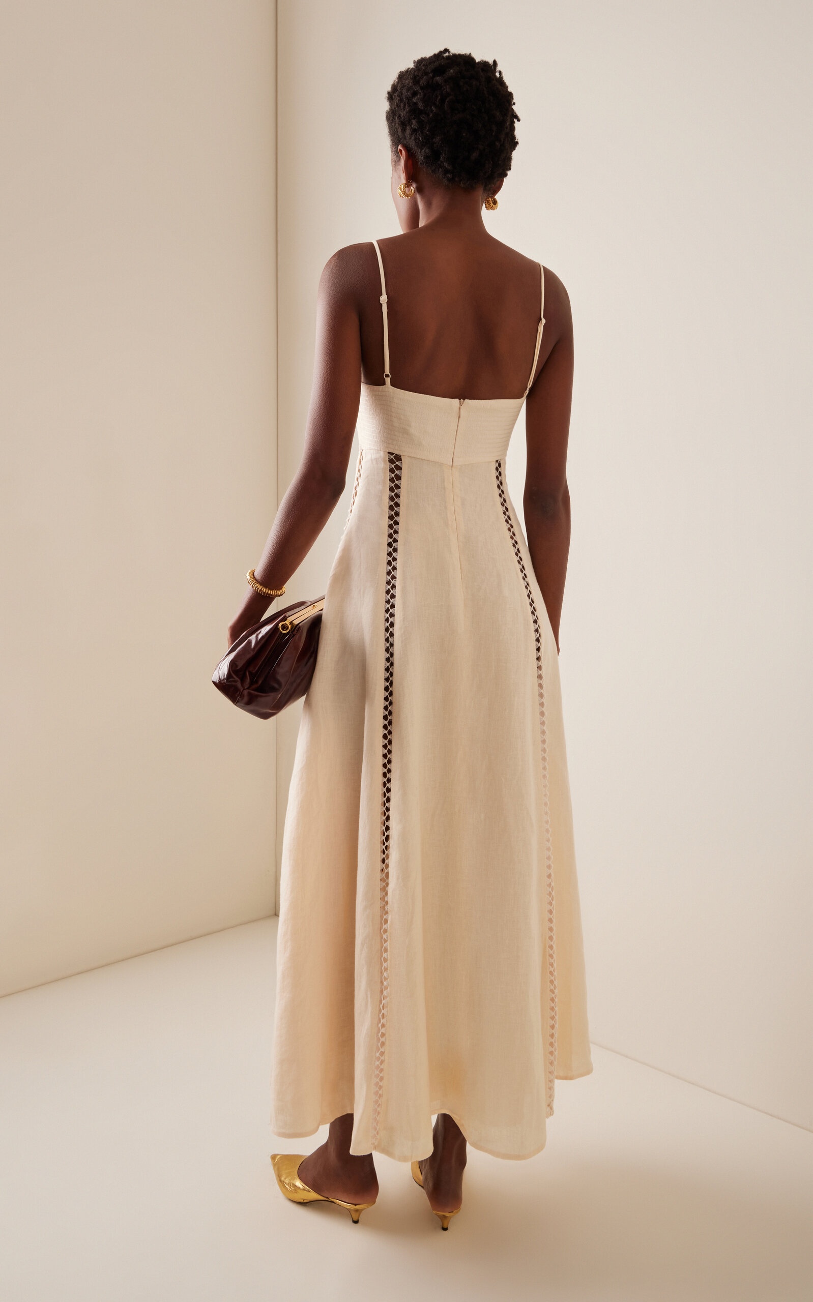 Catamaran Ventures Linen Dress ivory - 4