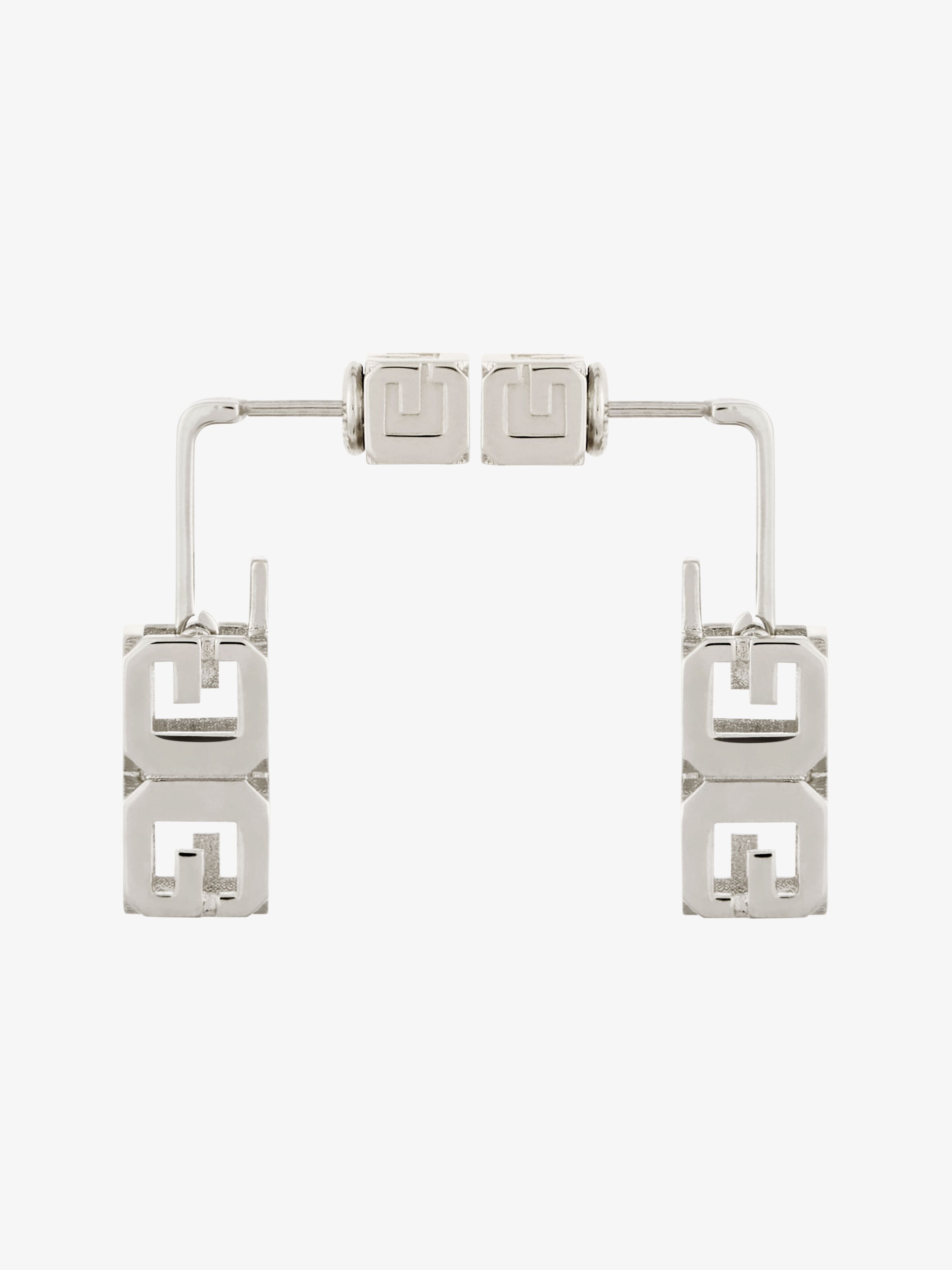 G CUBE EARRINGS IN METAL - 6