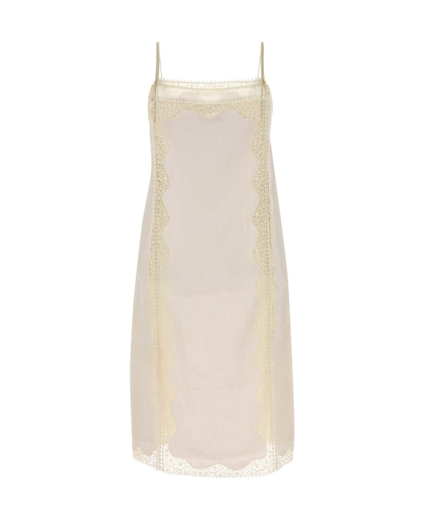 Ivory Linen Dress - 2