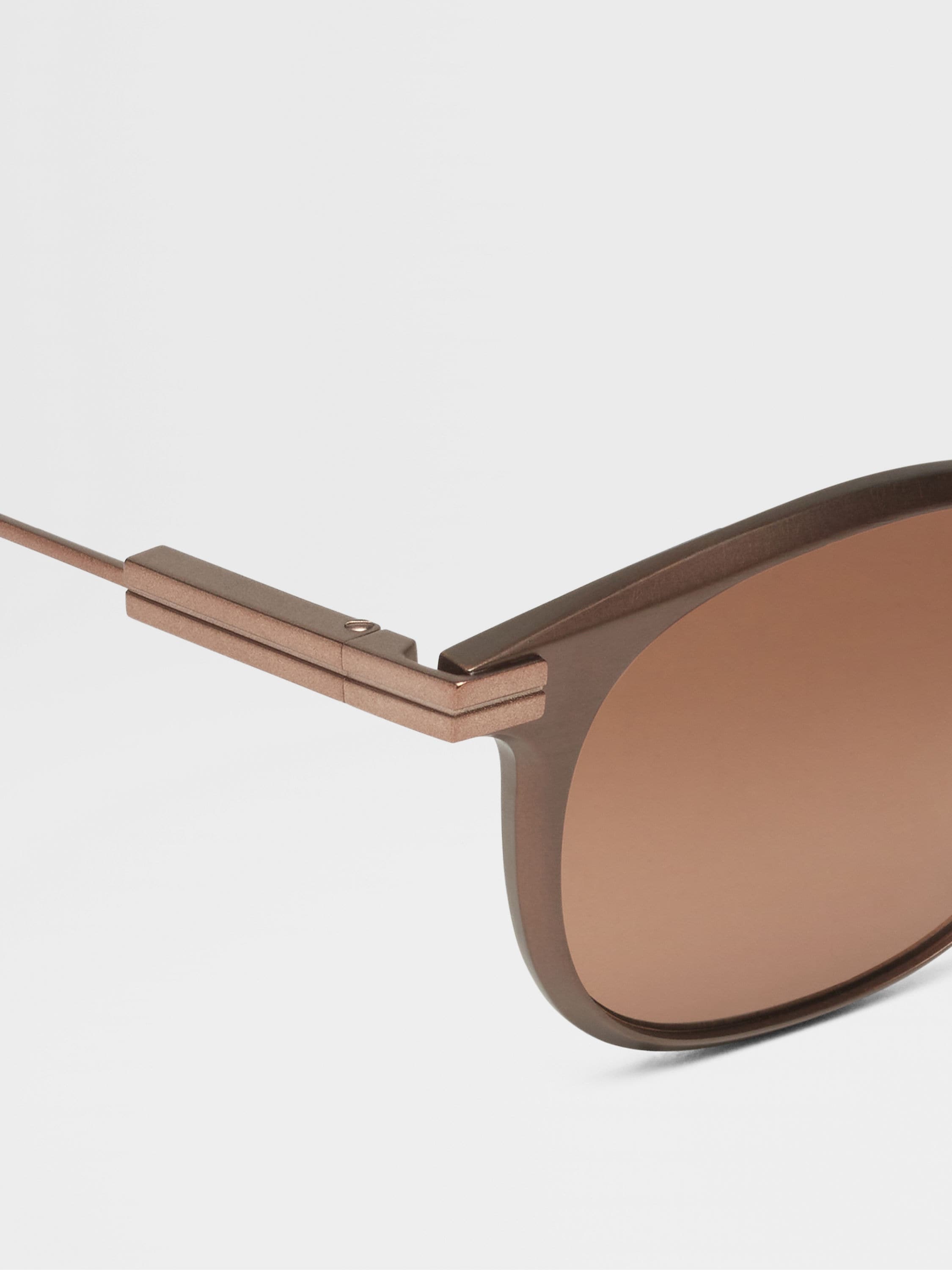 DARK BRONZE ALUMINIUM SUNGLASSES - 2