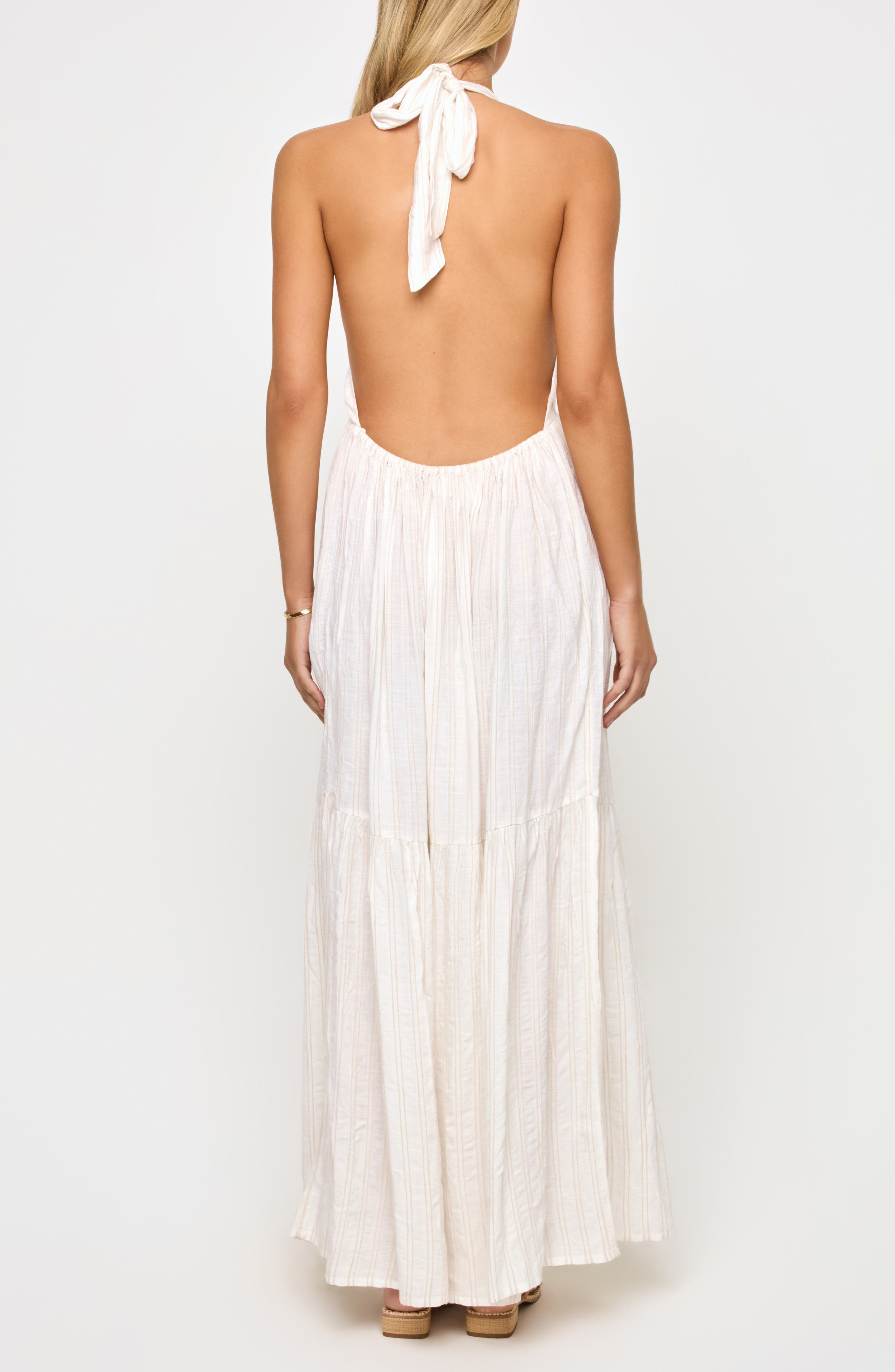LSPACE Soller Halter Maxi Dress in Cream at Nordstrom - 2