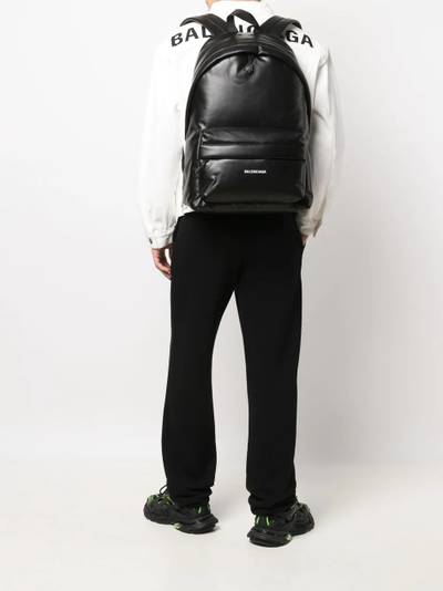 BALENCIAGA puffy-style leather backpack outlook