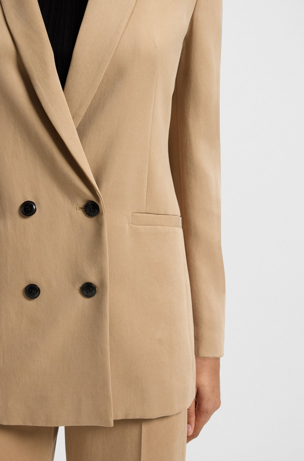 RELAXED-FIT BLAZER WITH DOUBLE-BREASTED CLOSURE - 6