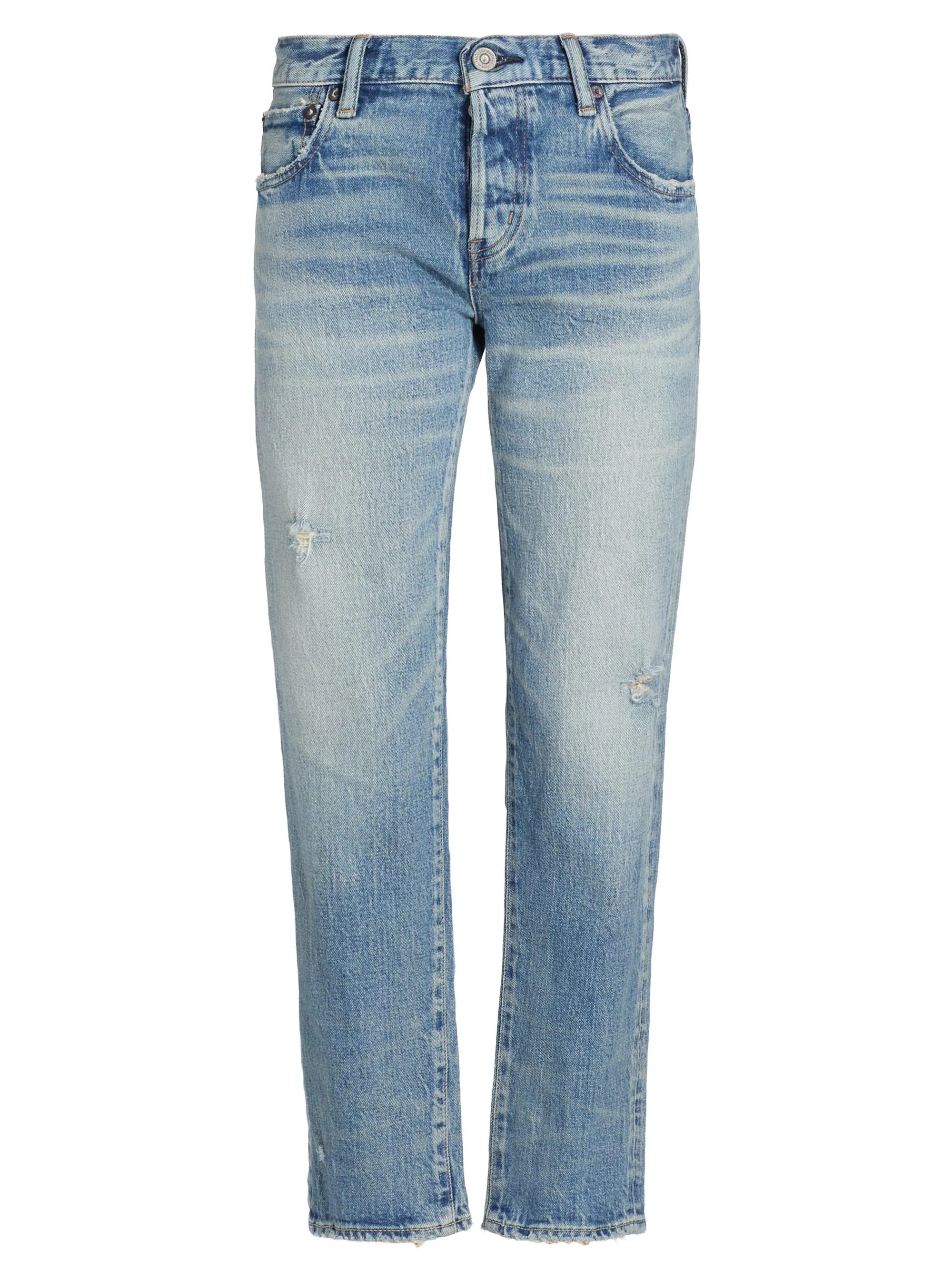 Women's Hackney Tapered Mid-Rise Jeans - Light Blue - 1