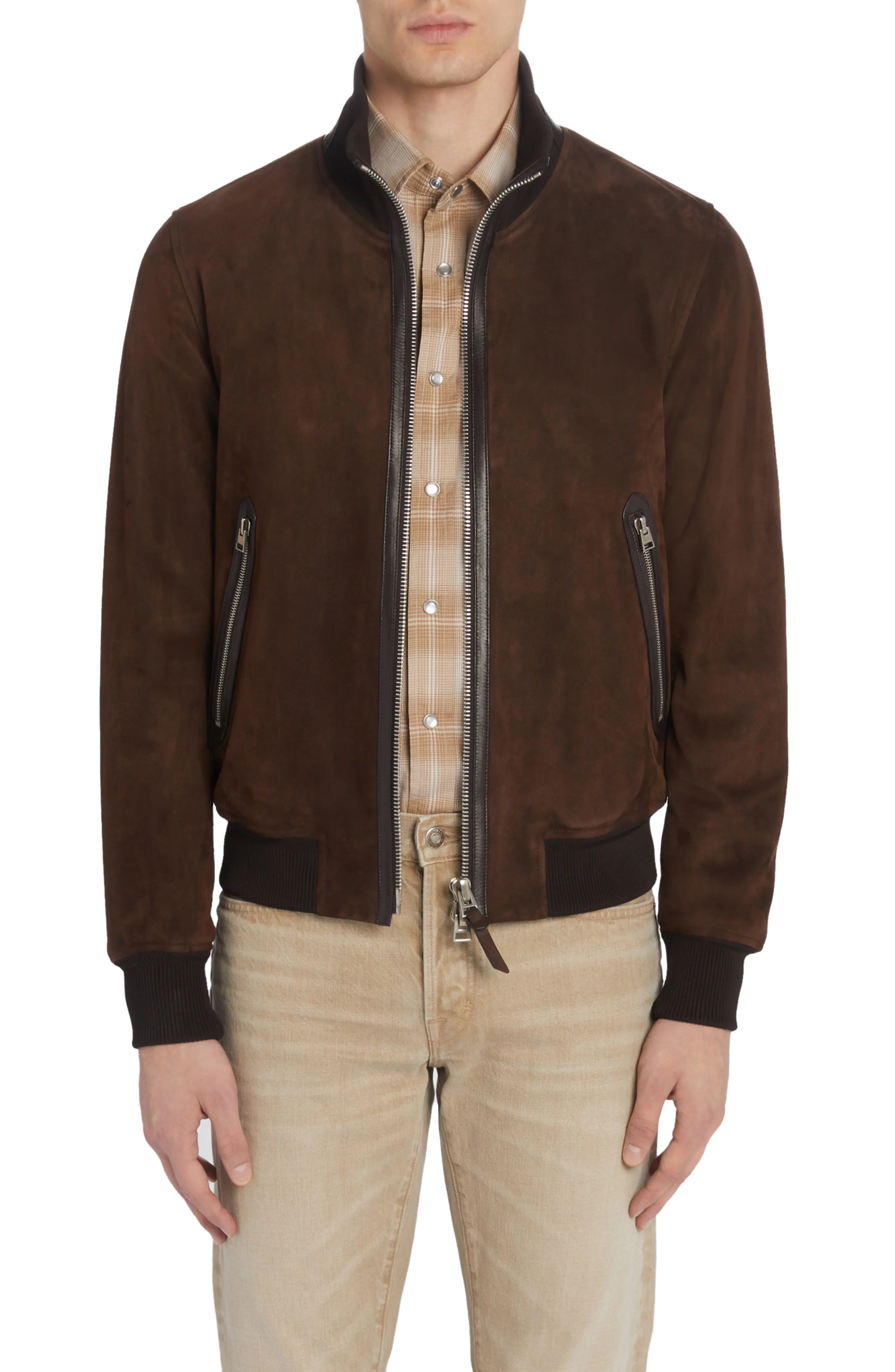 TOM FORD Suede Track Jacket | nordstrom | REVERSIBLE