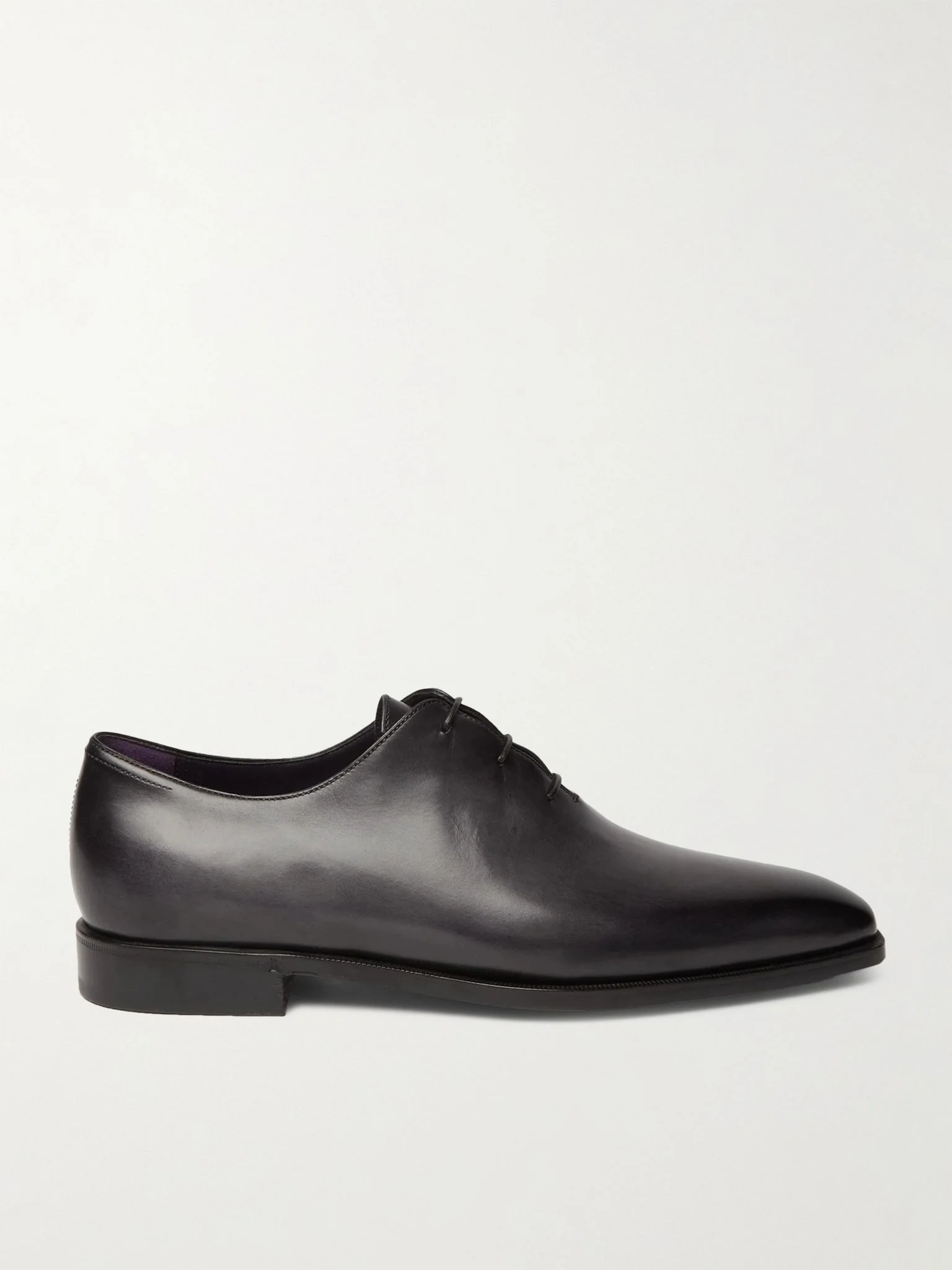 Leather Oxford Shoes Black - 1