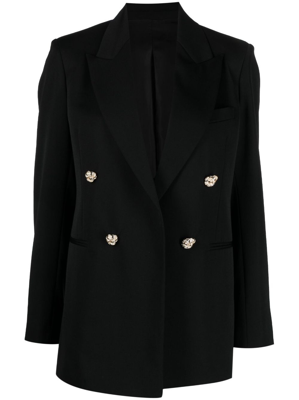 jewel-buttons open-front blazer - 1