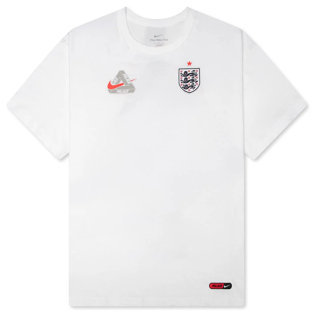 NIKE X ENGLAND X PALACE PREMIUM T-SHIRT - WHITE - 1