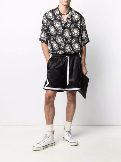 AMIRI logo patch track shorts outlook