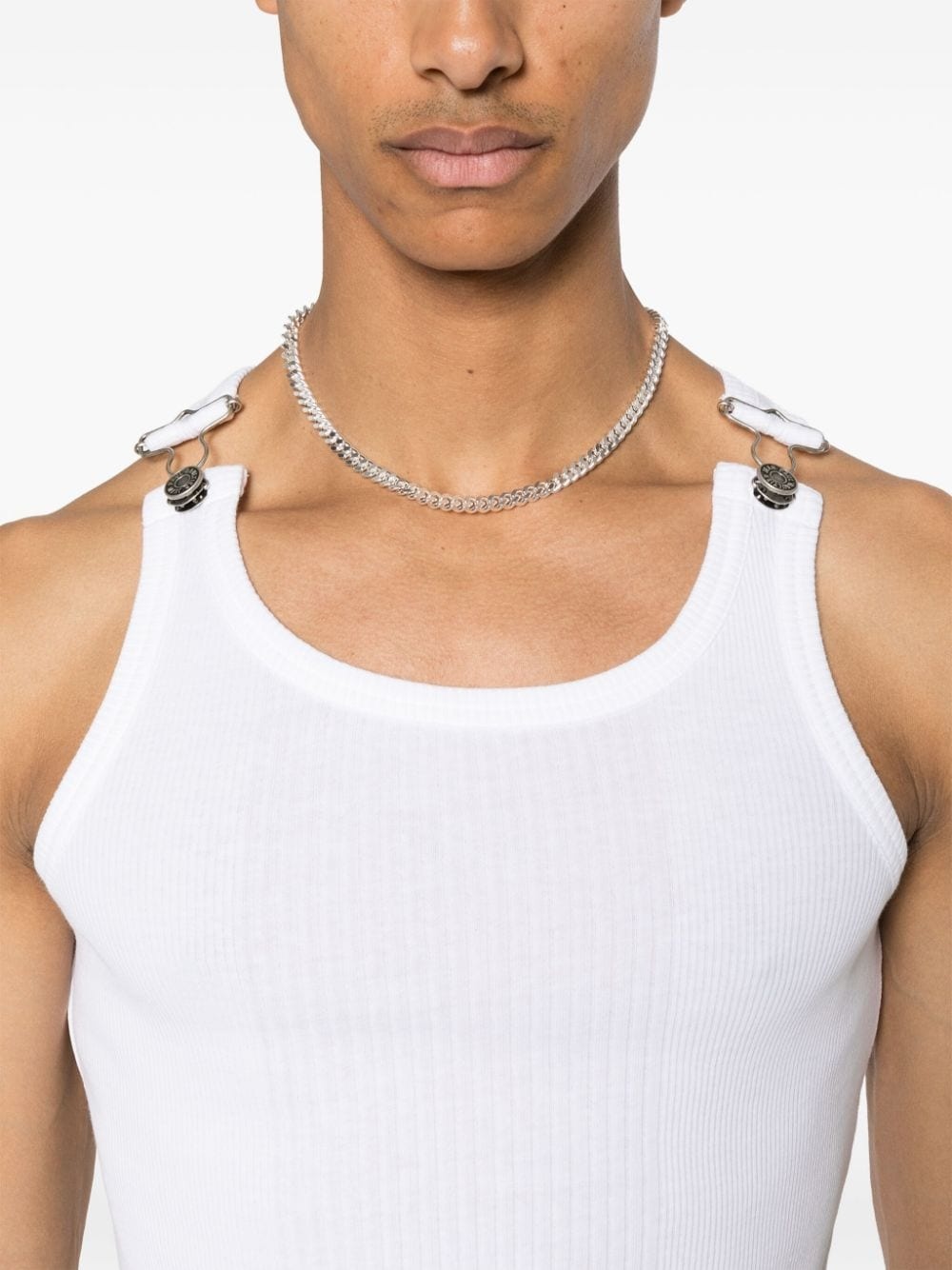 ribbed-knit cotton tank top - 6