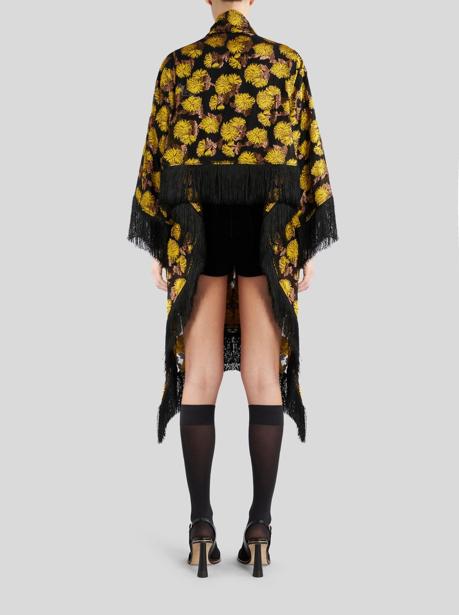 SHRUG JACKET WITH DAHLIAS - 4
