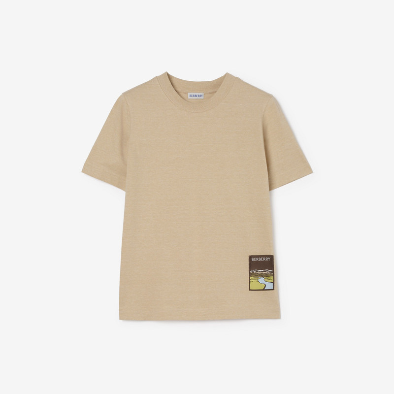 Landscape Label Cotton T-shirt 1