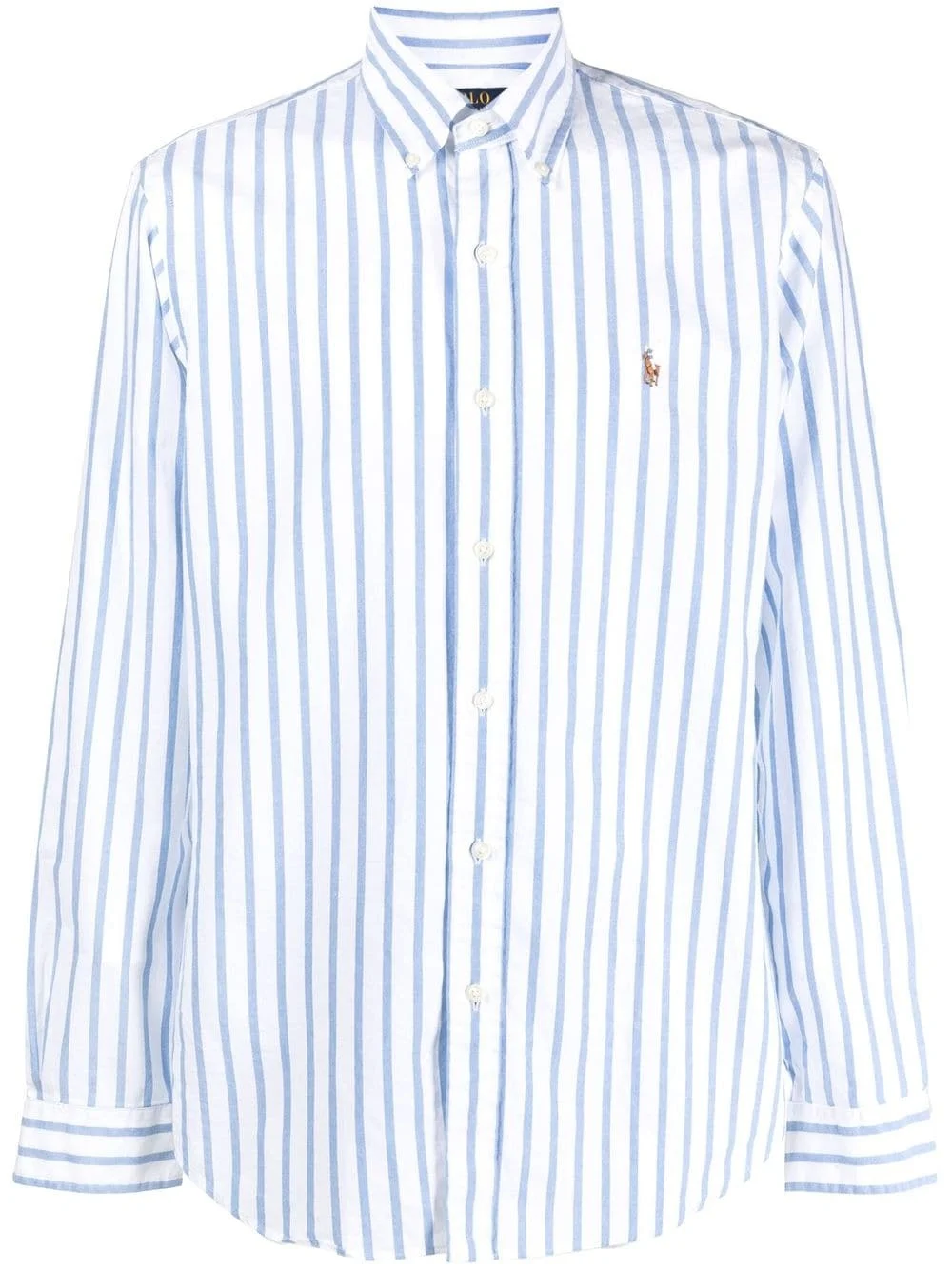 striped long-sleeve shirt - 1