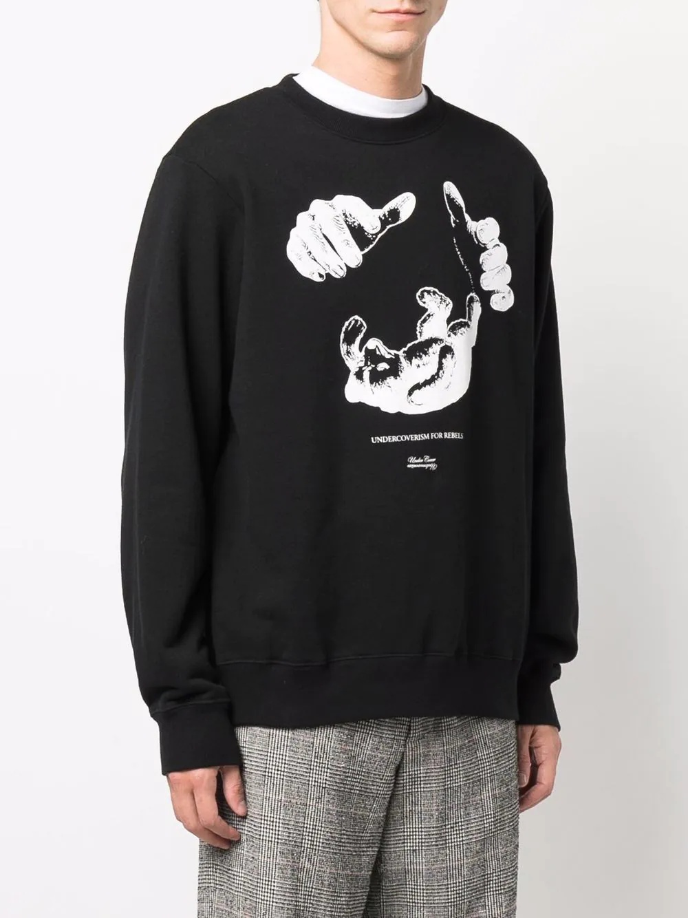 hands-print sweatshirt - 3