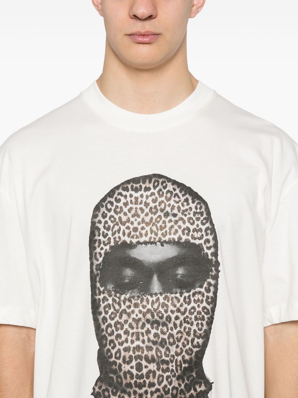 leopard-mask T-shirt - 4