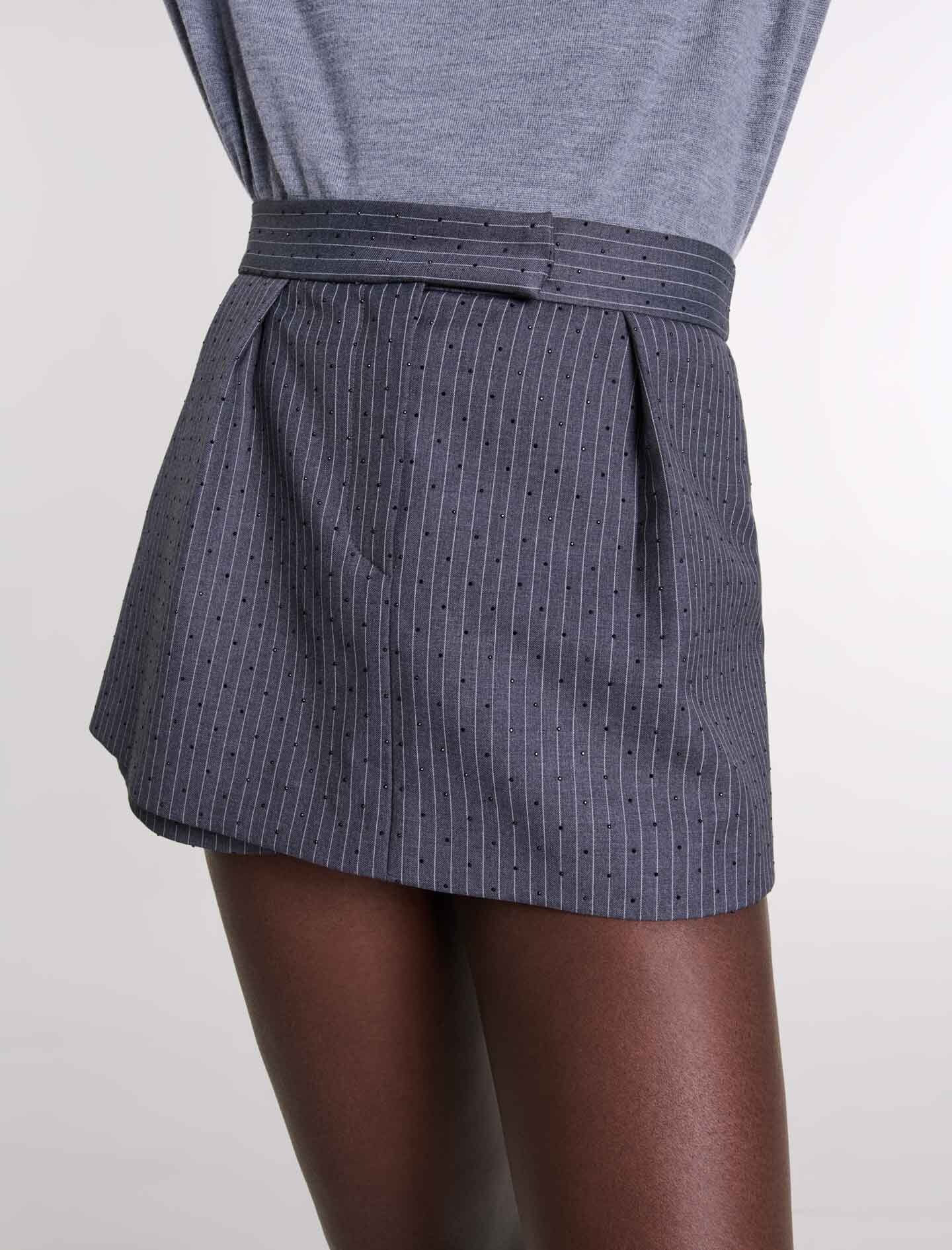 Rhinestone layered skort - 6