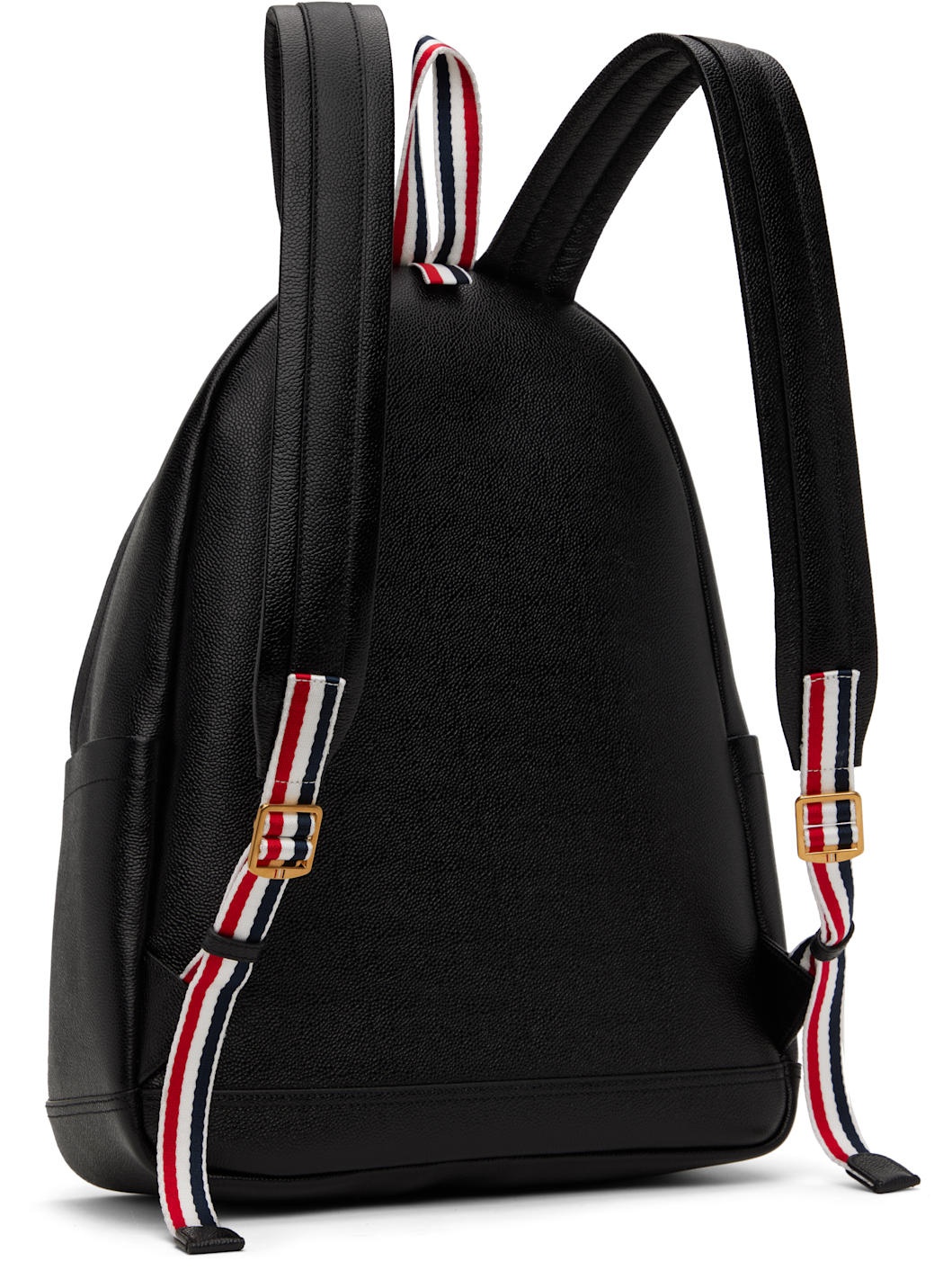 Black Pebble Grain RWB Stripe Backpack - 3