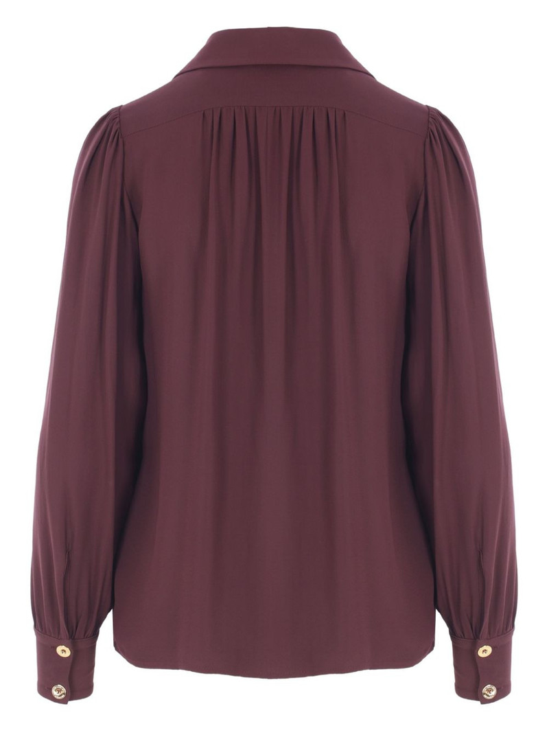 ELISABETTA FRANCHI pleated-collar blouse outlook