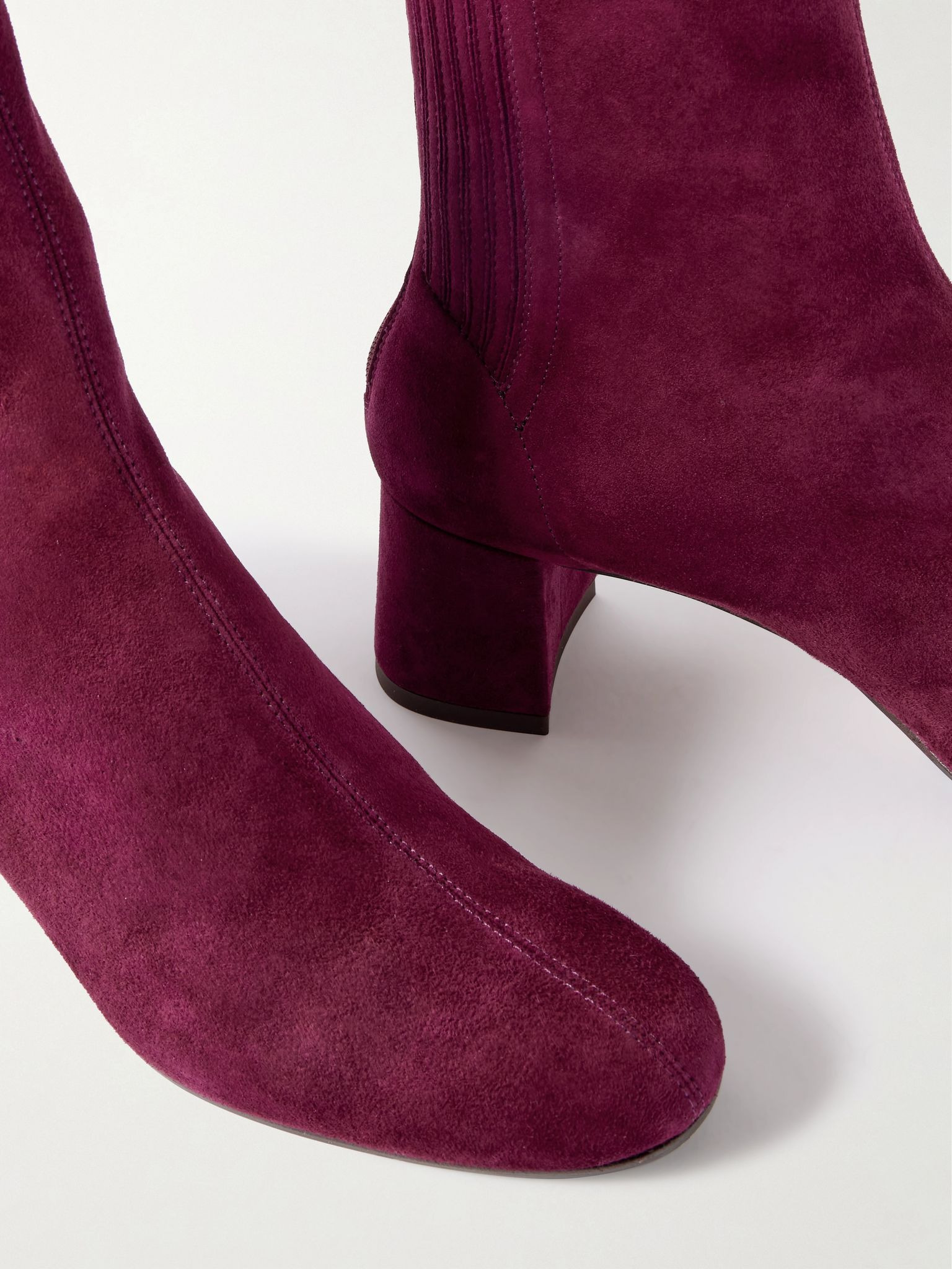 Saint Honoré 50 suede ankle boots Red - 4