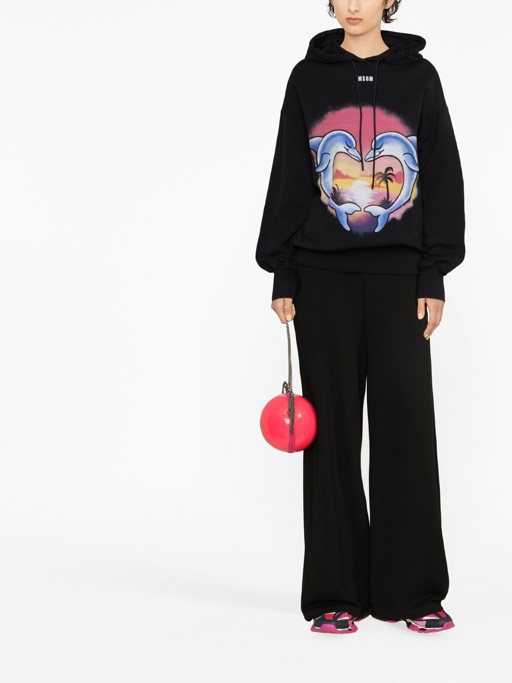 graphic-print hoodie - 2
