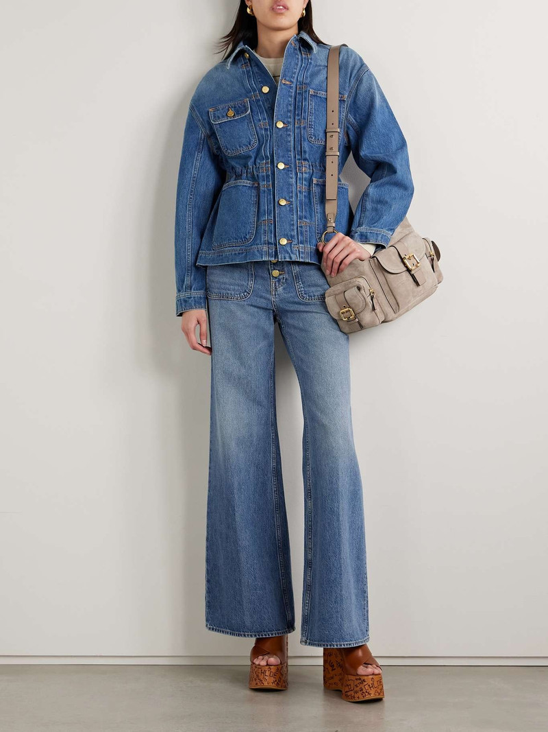 ULLA JOHNSON The Gwynne high-rise flared jeans Mid denim outlook