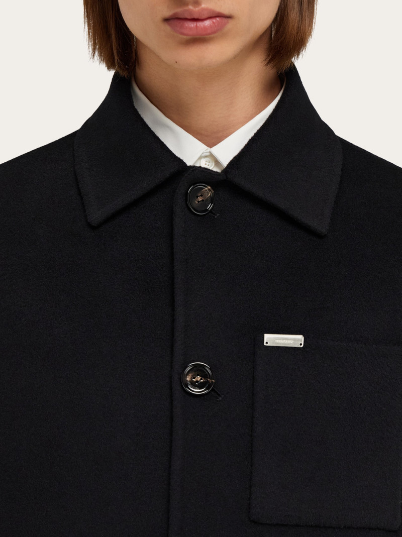 Double-cashmere single-breasted coat 5