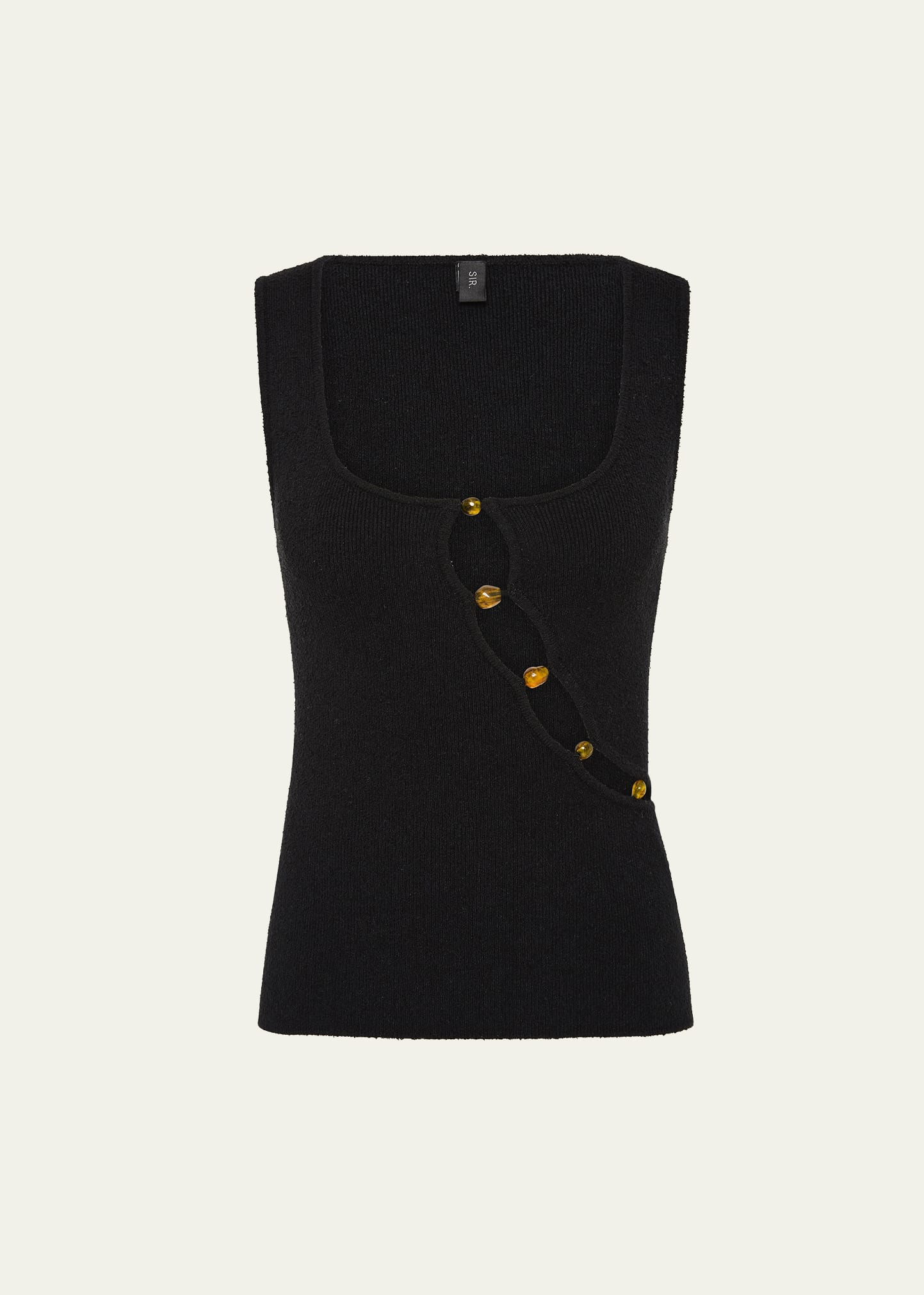 Chiara Beaded Knit Tank Top - 1