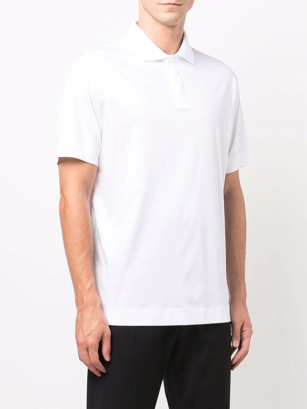 smooth-weave polo-shirt - 3