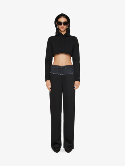 Givenchy CROPPED HOODIE IN COTTON outlook