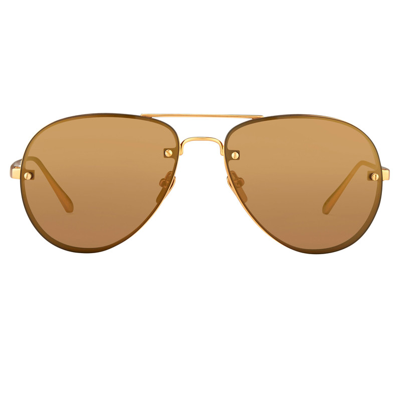 Linda Farrow 307 C8 Aviator Sunglasses 1