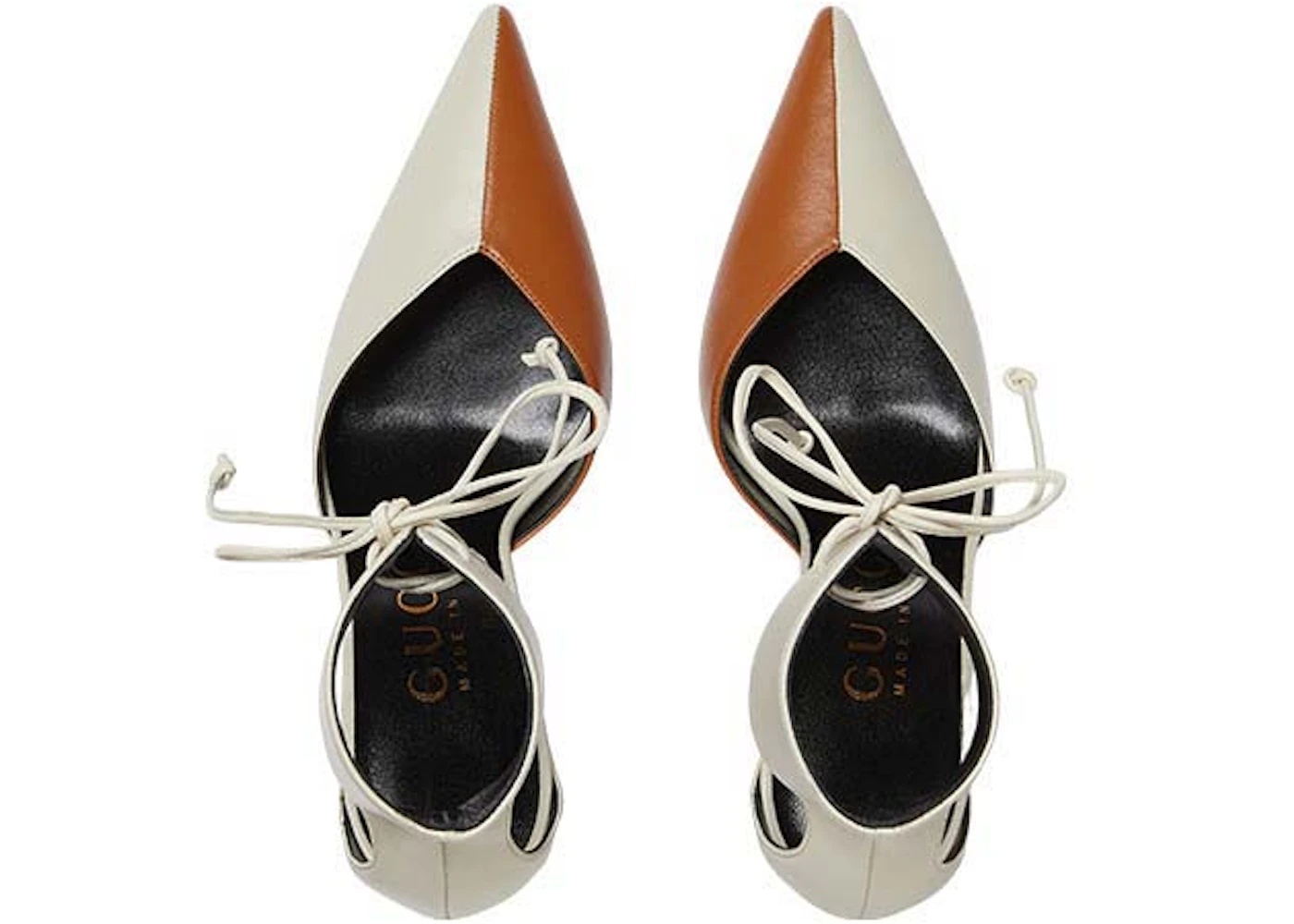 Gucci High Heel Pump with Ankle Cuff Grey Brown (Women's) - 2