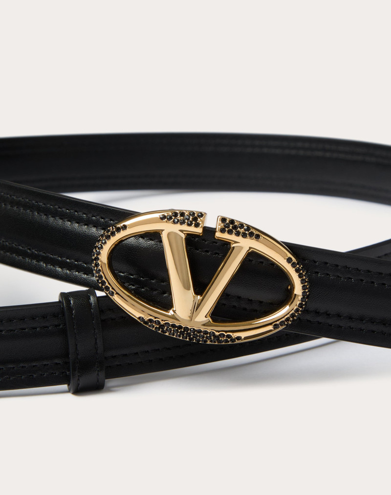 Valentino THE BOLD EDITION VLOGO SHINY CALFSKIN BELT 20 MM outlook