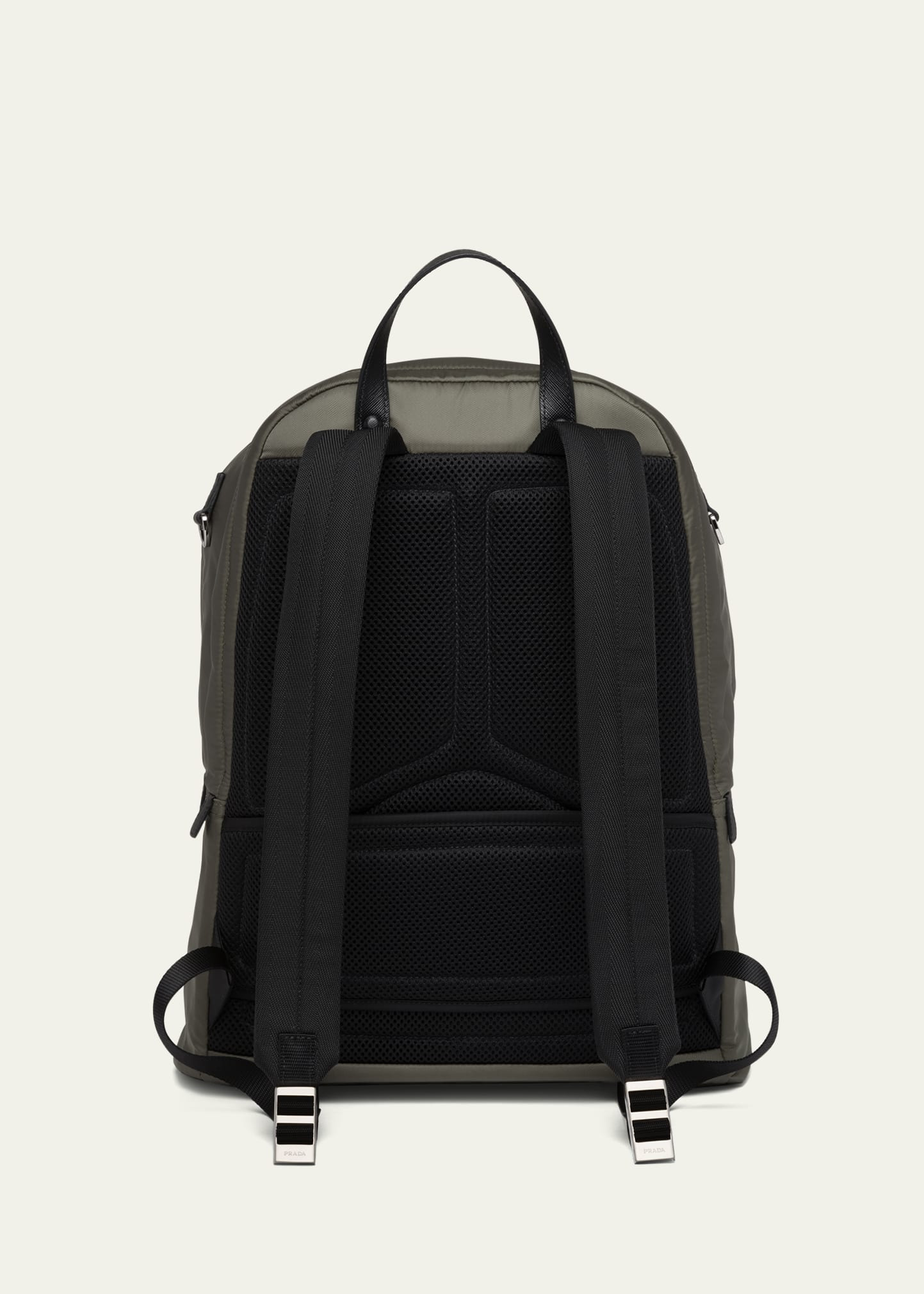 Men's Triangle Logo Nylon Backpack - 3