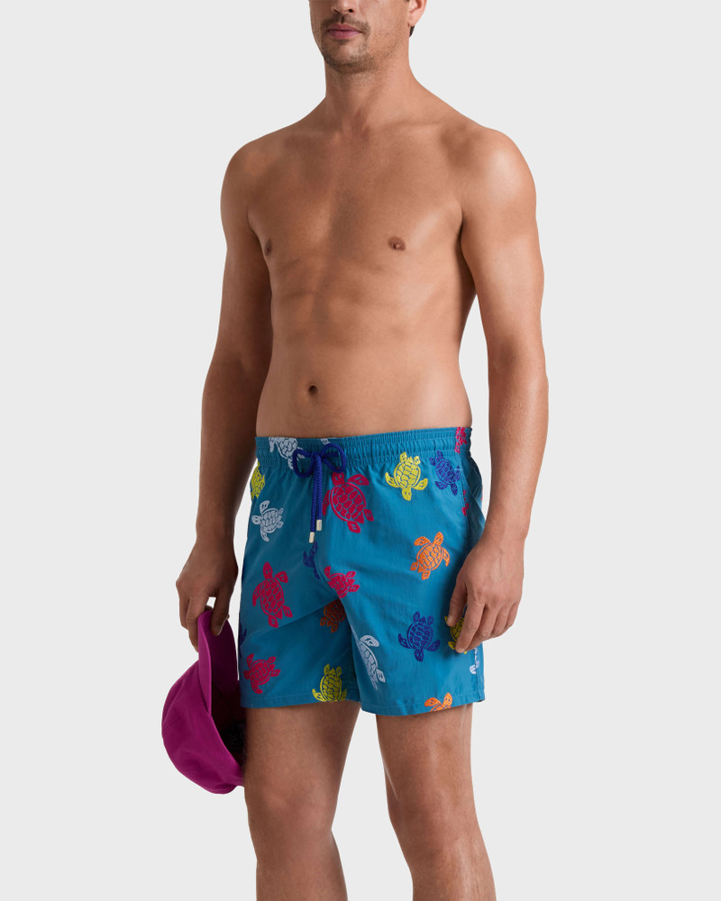 Vilebrequin MEN EMBROIDERED SWIM TRUNKS RONDE DES TORTUES - LIMITED EDITION outlook