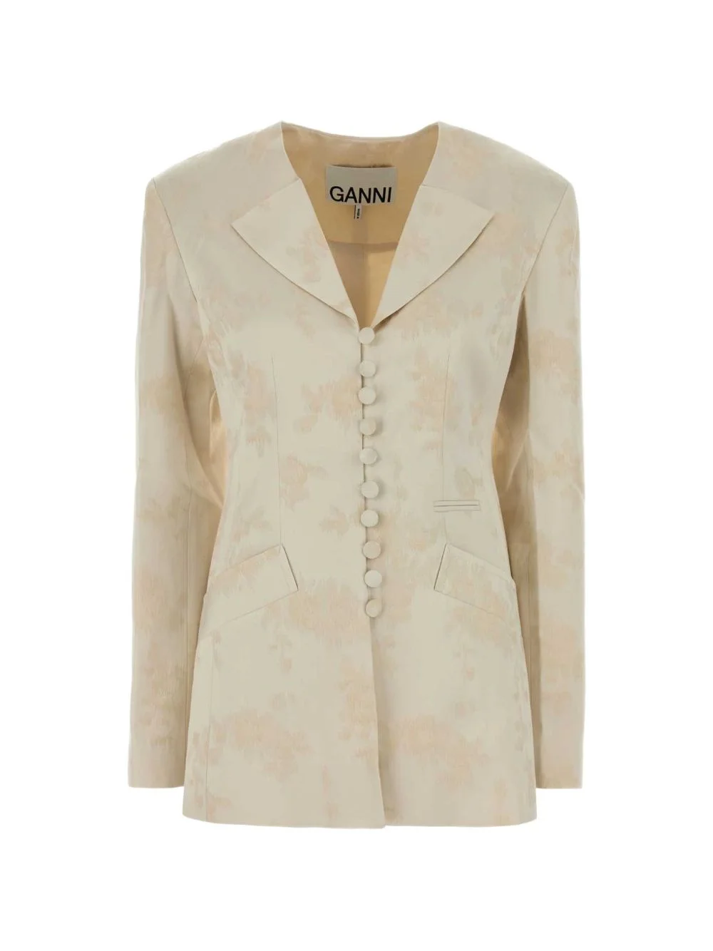 floral-jacquard blazer - 1