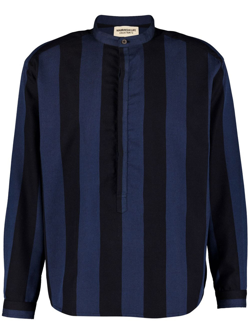 two-tone striped shirt 1