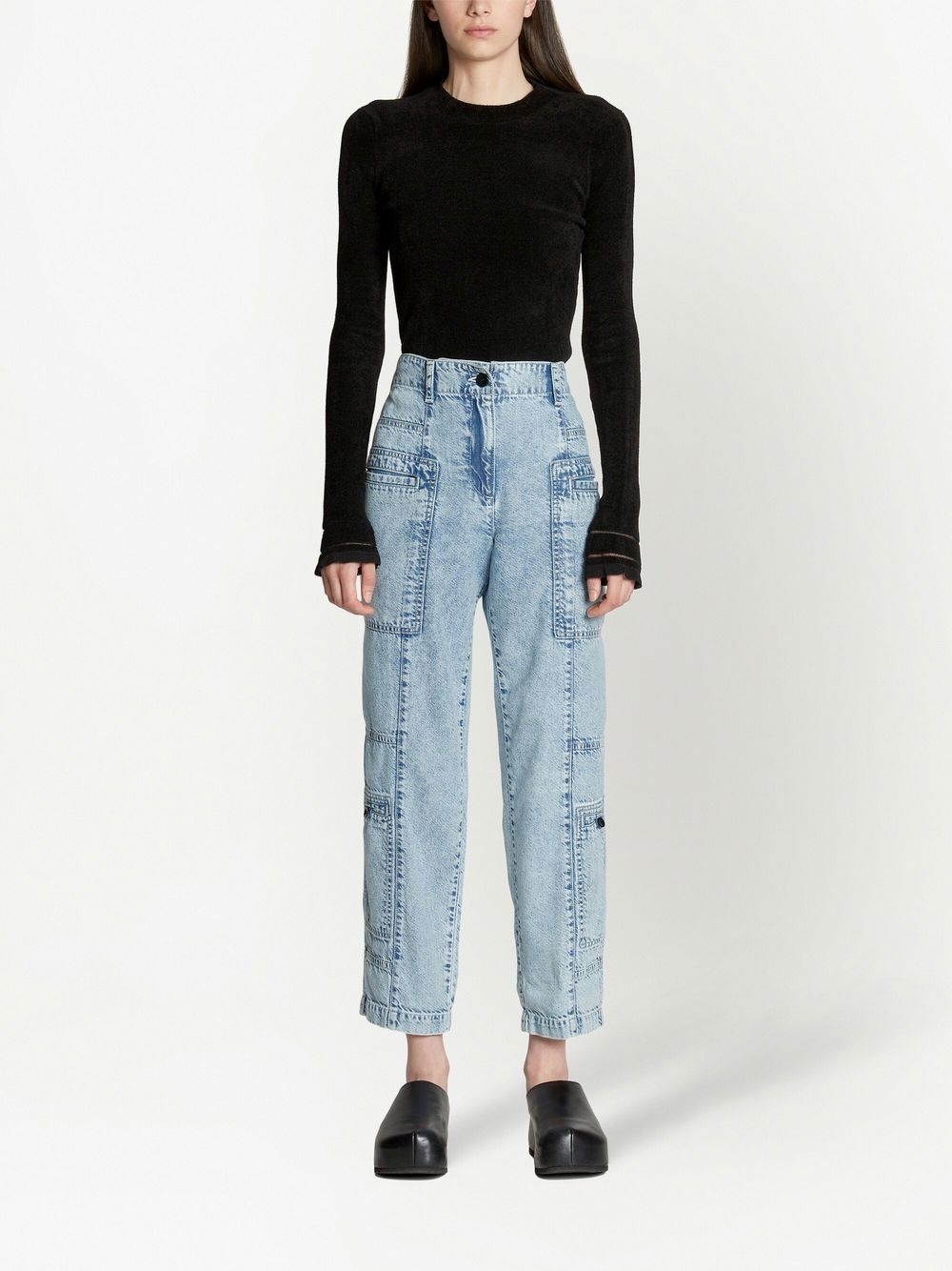 high-rise straight-leg jeans - 2