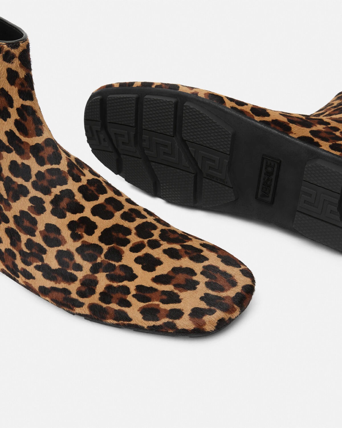 Leopard Villa Ankle Boots - 4