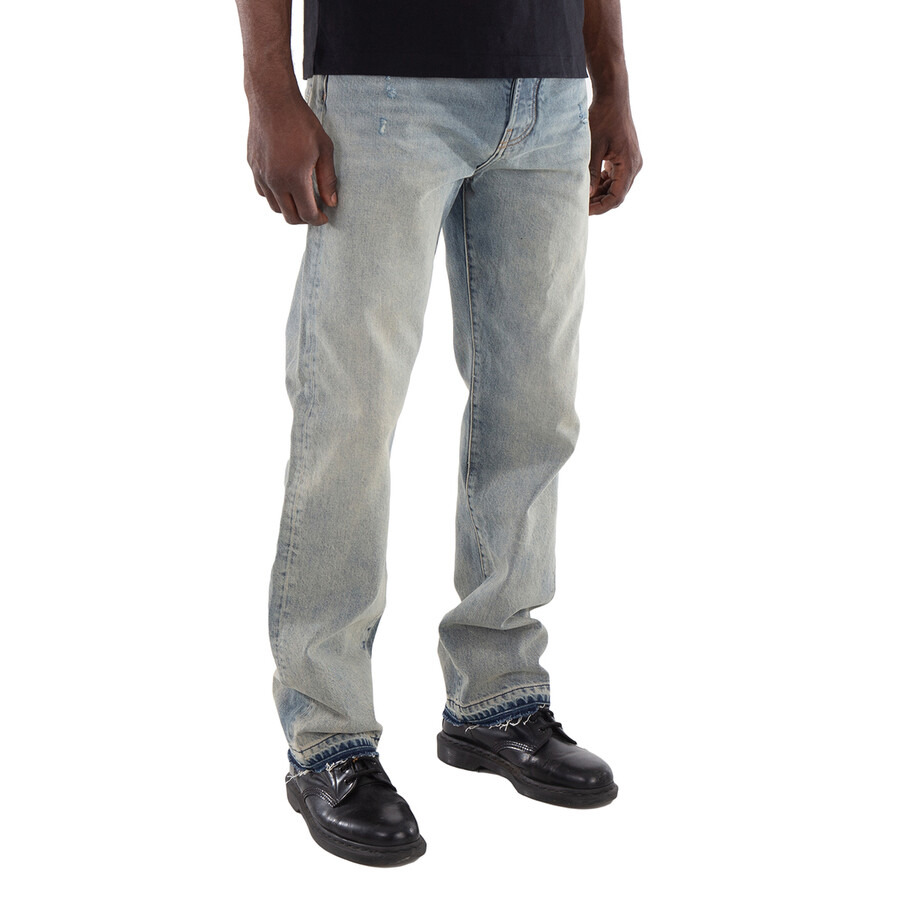 Amiri Men's Antique Indigo Released Hem Straight Jeans - 4