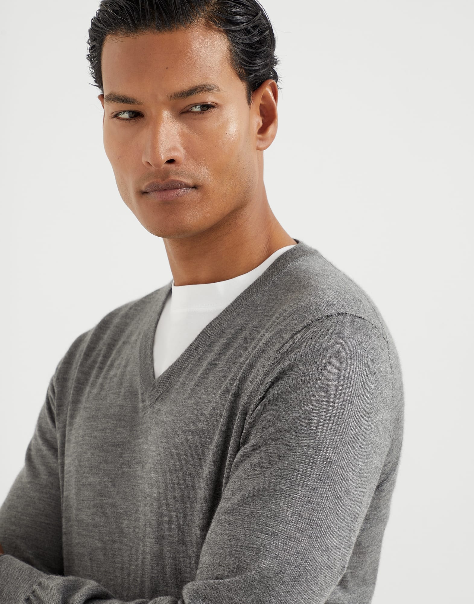 Cashmere and silk lightweight sweater - 3