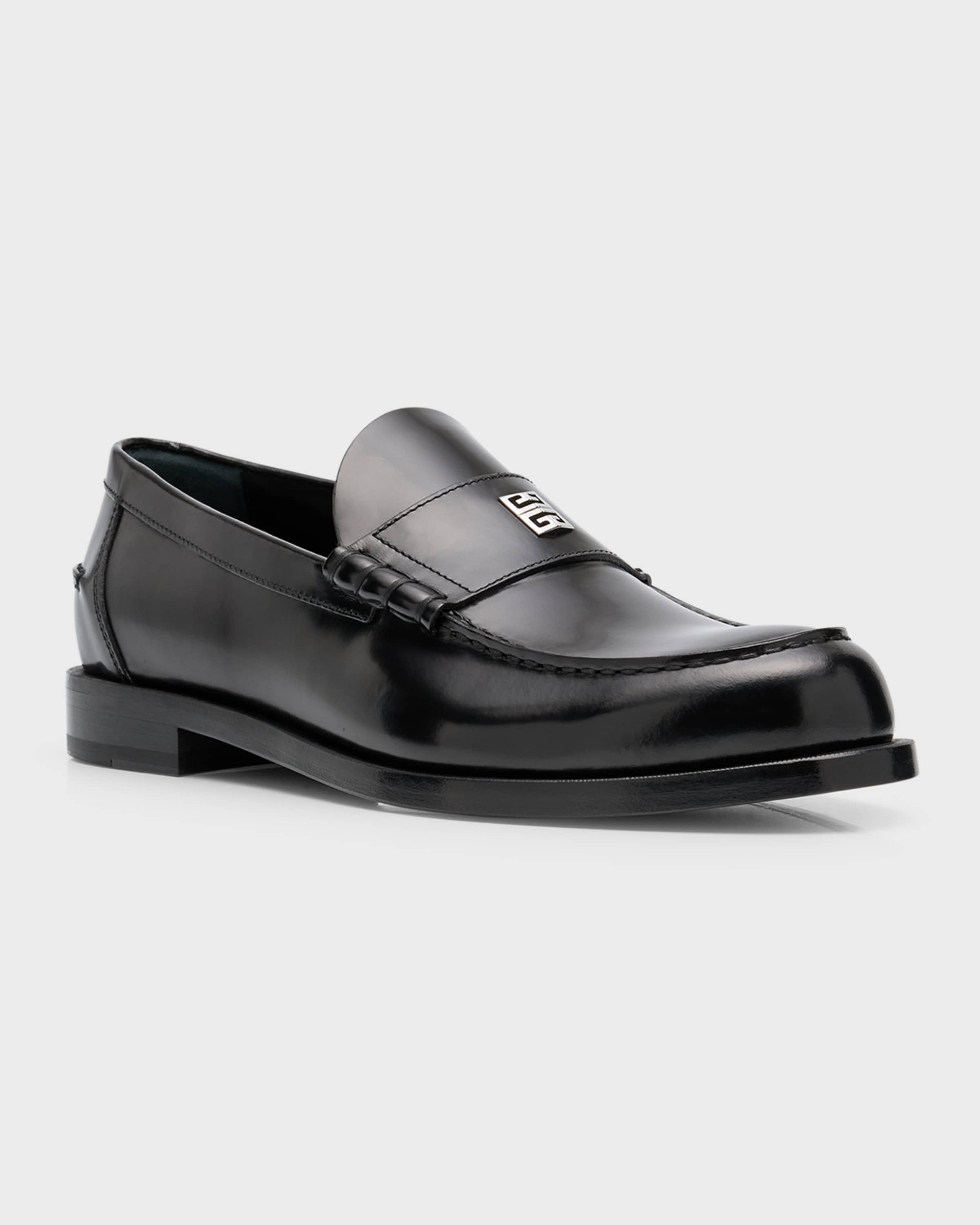 Men's Mr G Brushed Leather Penny Loafers - 5