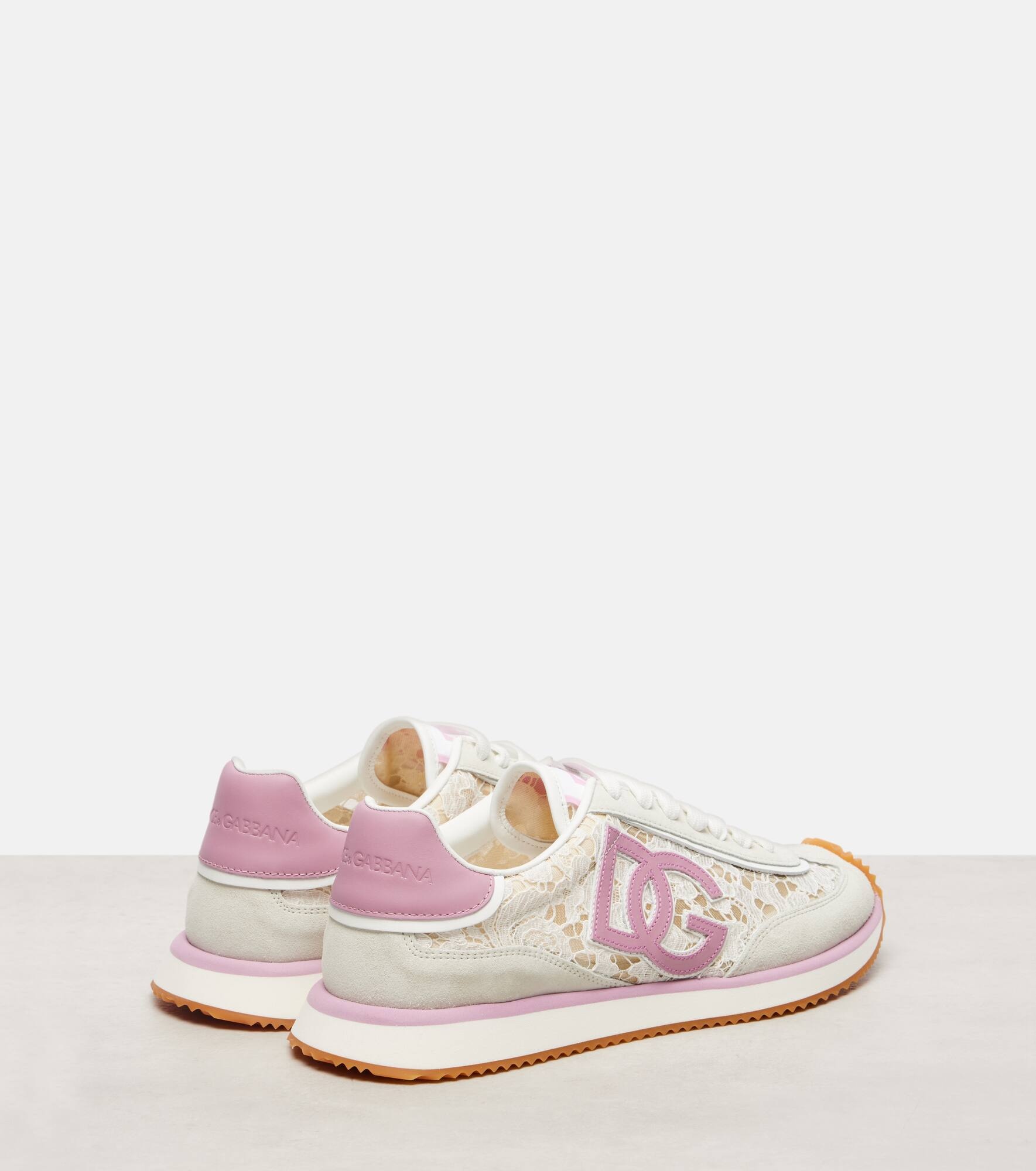 DG Cushioned leather-trimmed sneakers - 2