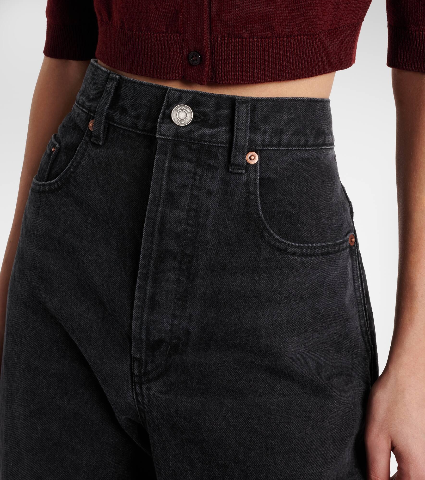 High-rise wide-leg jeans - 4