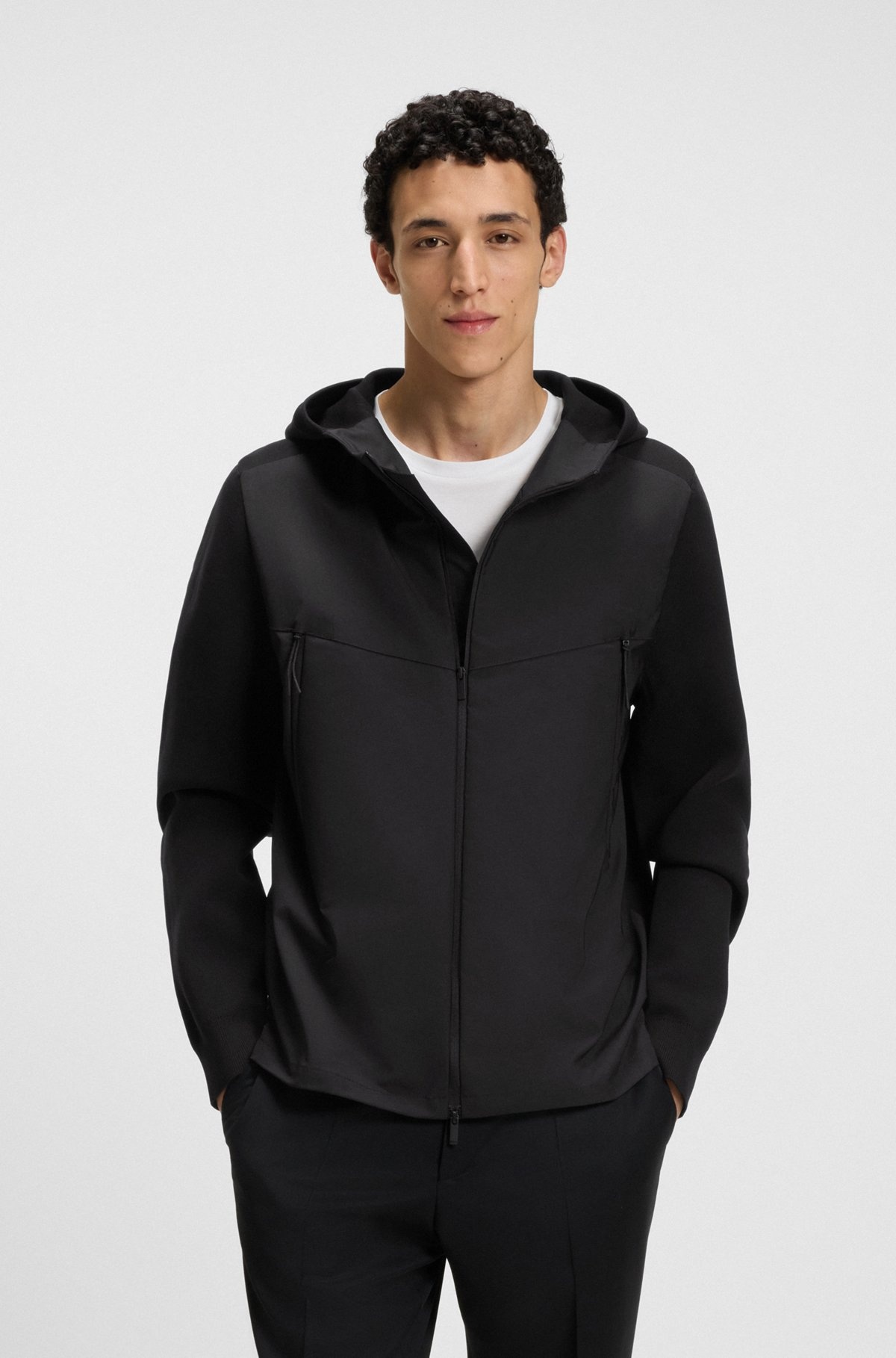 REGULAR-FIT HOODED JACKET WITH WEATHER PROTECTION - 2