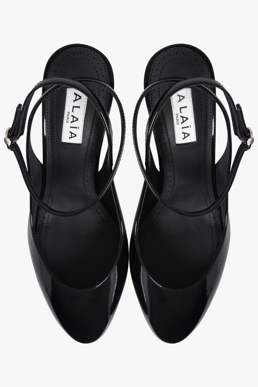SLINGBACK PATENT 90MM CLOSED SLINGBACK HEEL | BLACK - 4