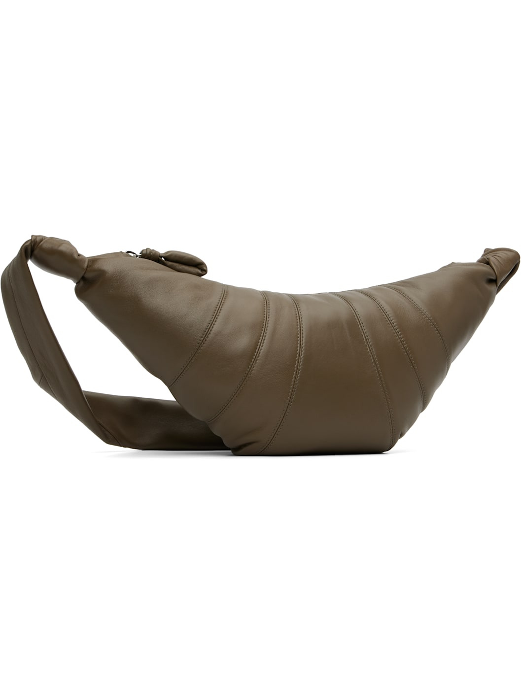 Taupe Medium Croissant Bag - 2