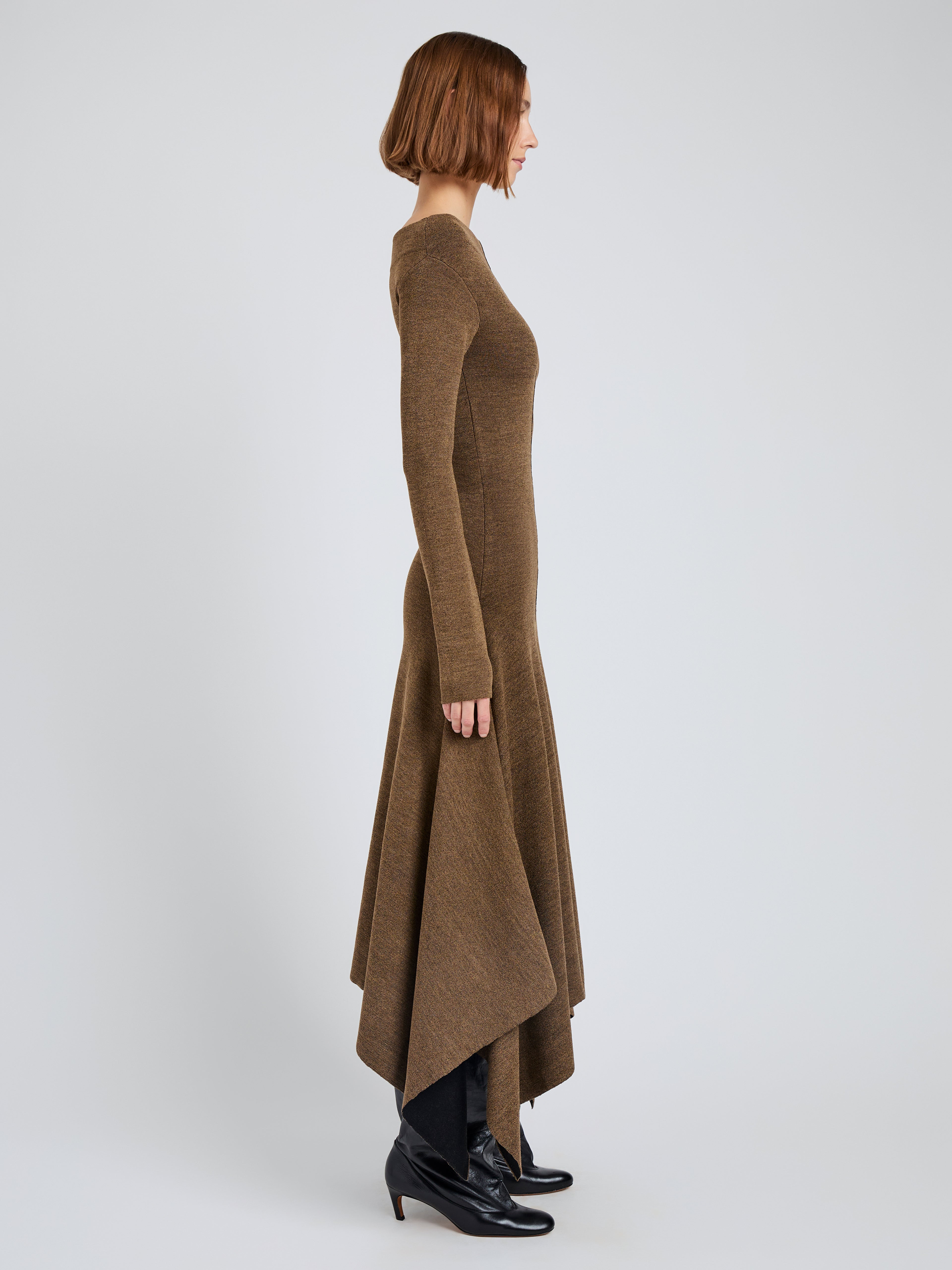 Romi Dress in Textured Sculpted Viscose - 3