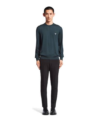 Prada Superfine wool crew-neck sweater outlook